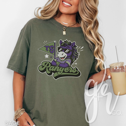 Rangers Varsity Mascot (Tees+Sweatshirts)