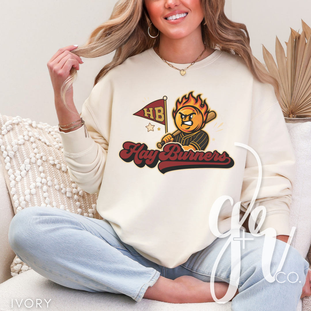 Hay Burners Varsity Mascot (Tees+Sweatshirts)
