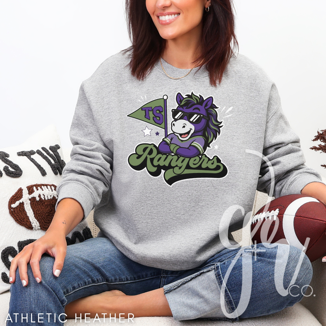 Rangers Varsity Mascot (Tees+Sweatshirts)