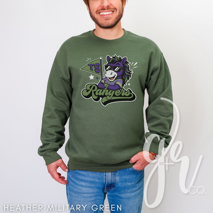 Rangers Varsity Mascot (Tees+Sweatshirts)