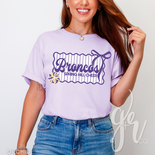 Spring Hill Cheer Bow (Tees+Sweatshirts)
