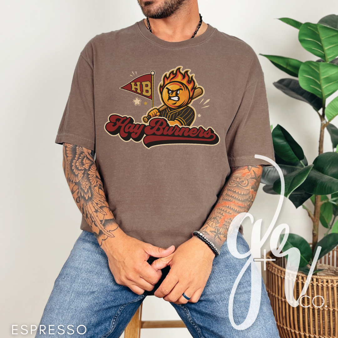 Hay Burners Varsity Mascot (Tees+Sweatshirts)