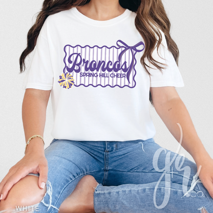 Spring Hill Cheer Bow (Tees+Sweatshirts)