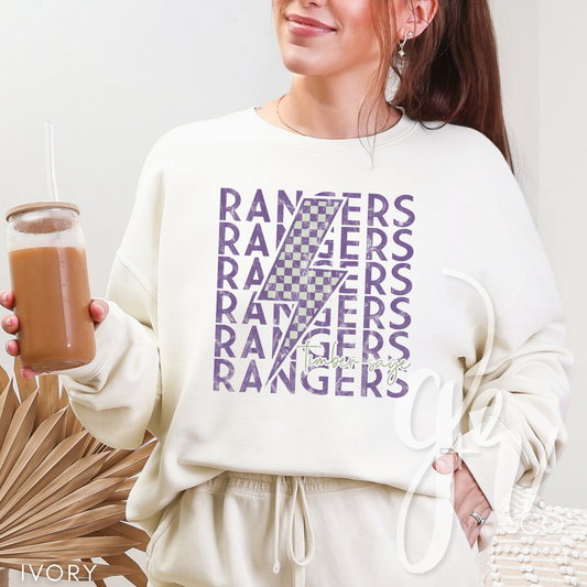 Checkered Bolt Rangers (Tees+Sweatshirts)