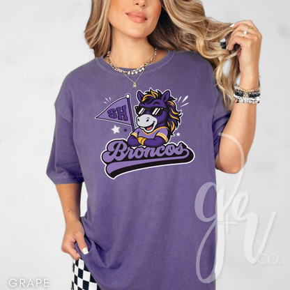 Broncos Varsity Mascot (Tees+Sweatshirts) (TSES)