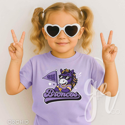 Broncos Varsity Mascot (Tees+Sweatshirts) (TSES)
