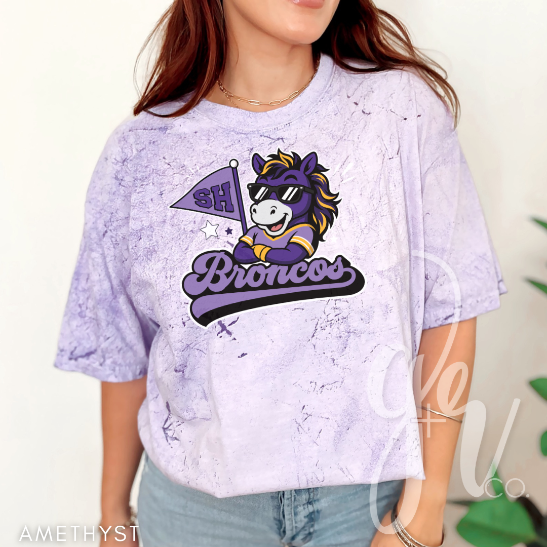 Broncos Varsity Mascot (Tees+Sweatshirts) (TSES)
