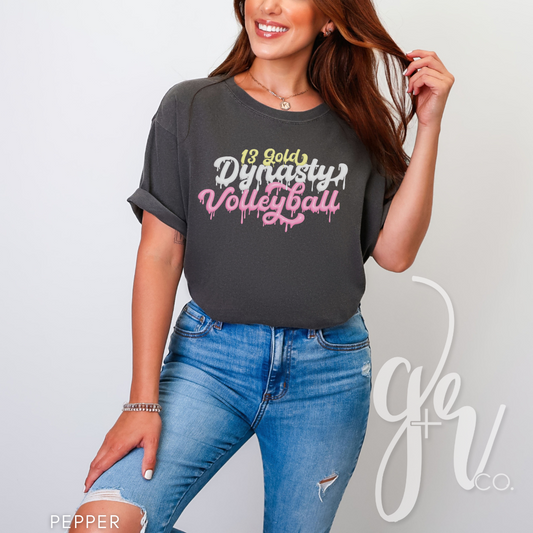 Dynasty 13 Gold Drip— Spirit Wear (Tees+Sweatshirts)