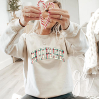 Christmas Plaid Nurse