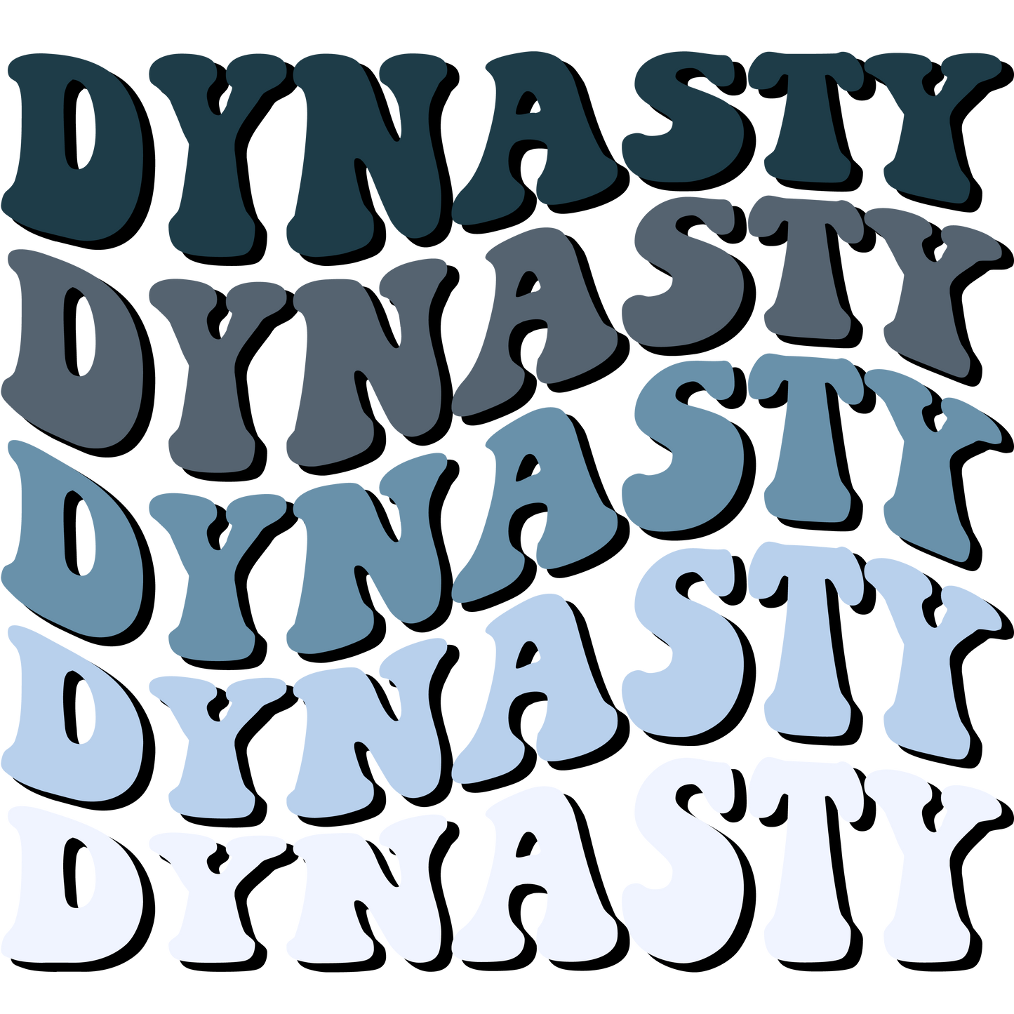 Custom Design - Dynasty Wave Text