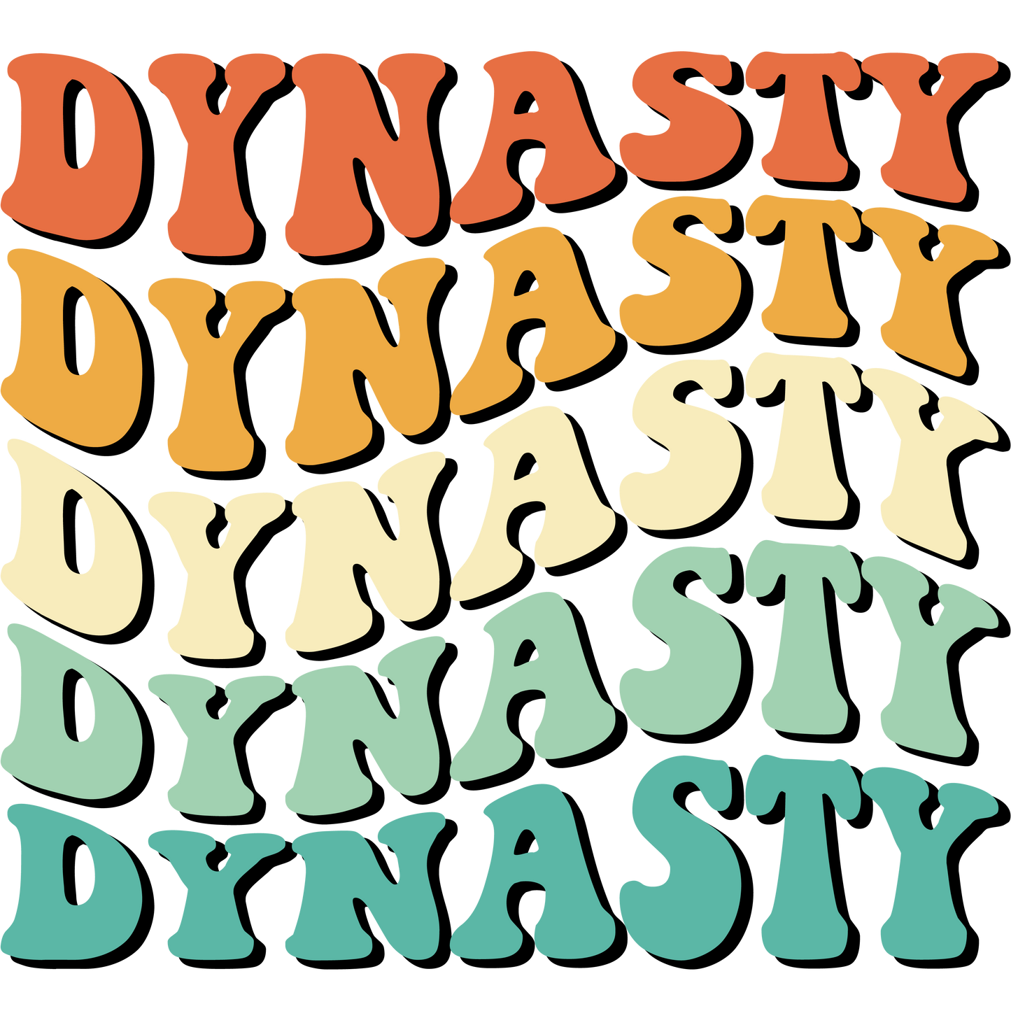 Custom Design - Dynasty Wave Text