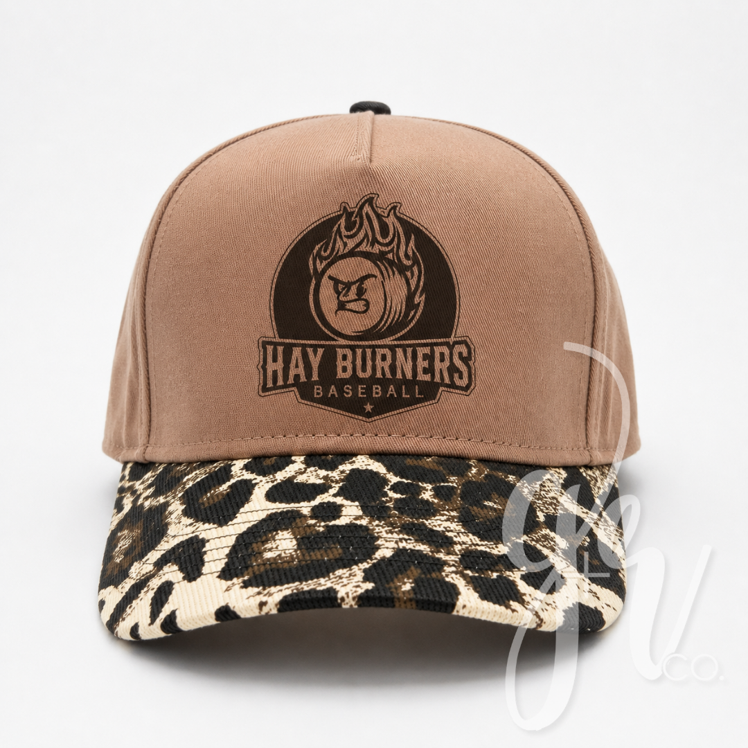 Leopard Hay Burners Printed Hat