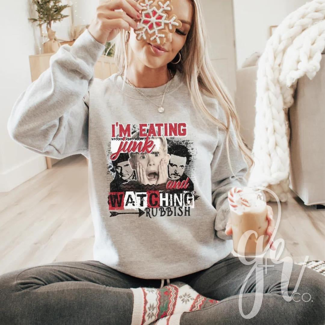 Eating Junk and Watching Rubbish