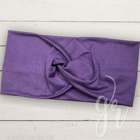 Purple Twisted Headband