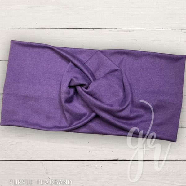 Purple Twisted Headband