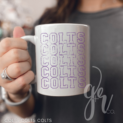 Sample School Spirit Ceramic Mugs (Multiple Designs)