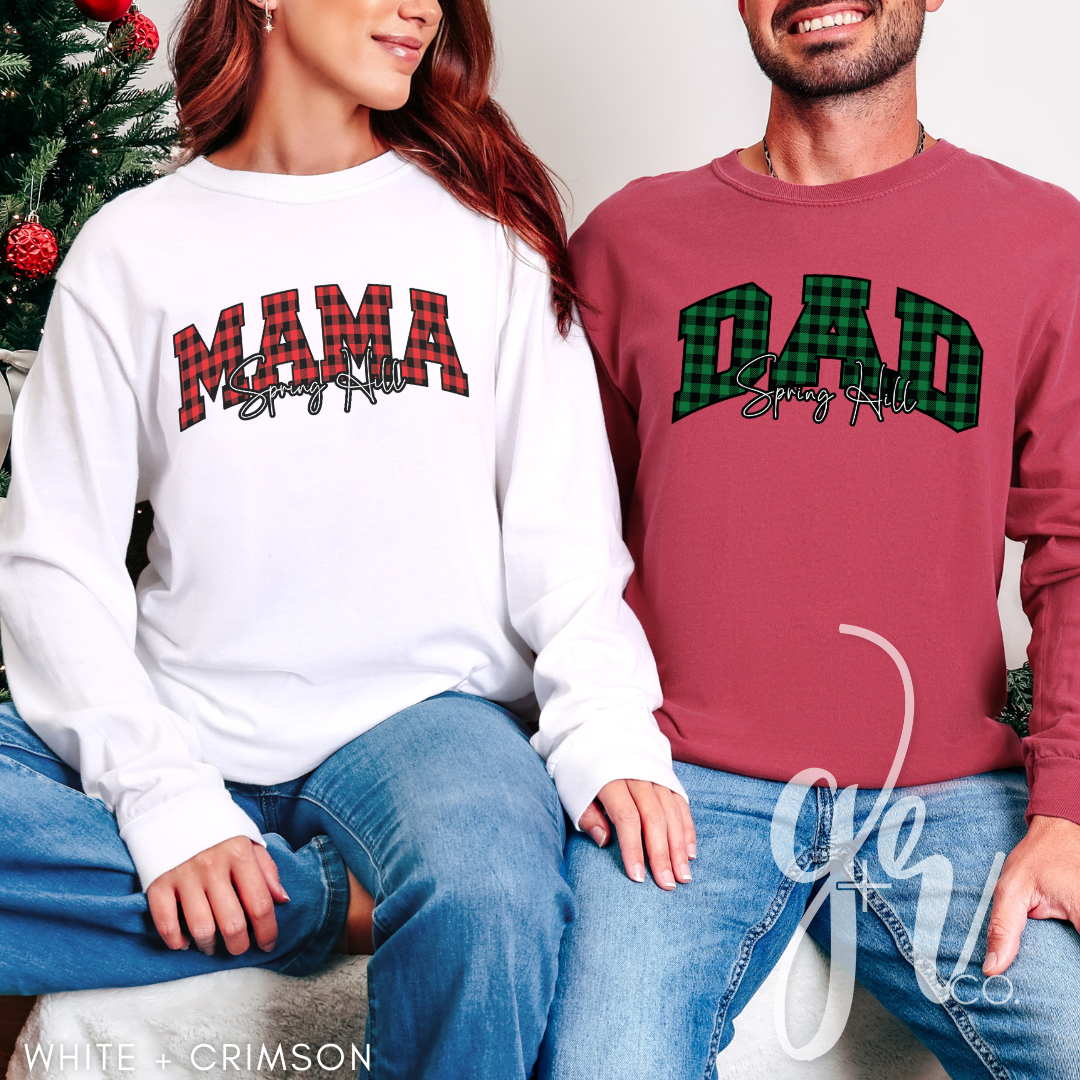 Custom Holiday Names - SHES (Tees+Sweatshirts)