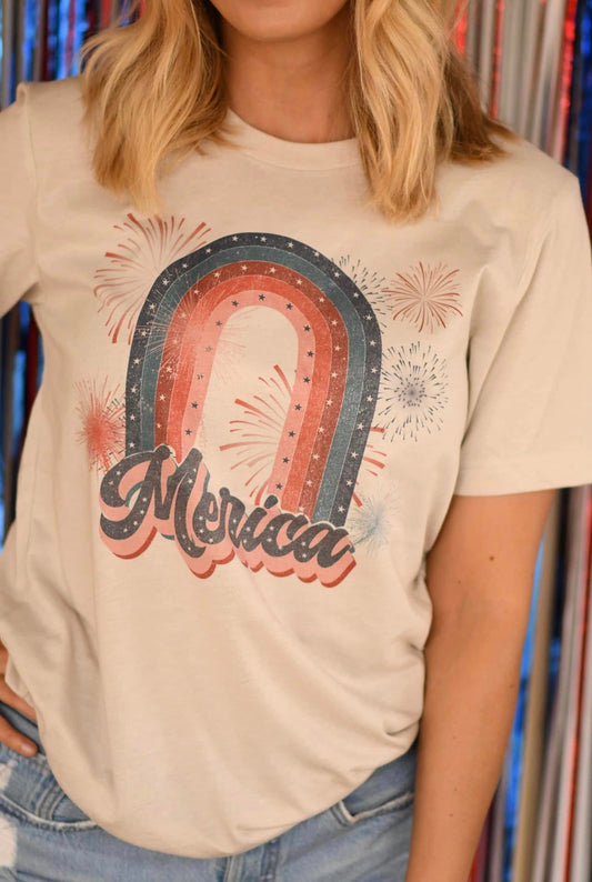 Mom+Me - Vintage Merica Rainbow