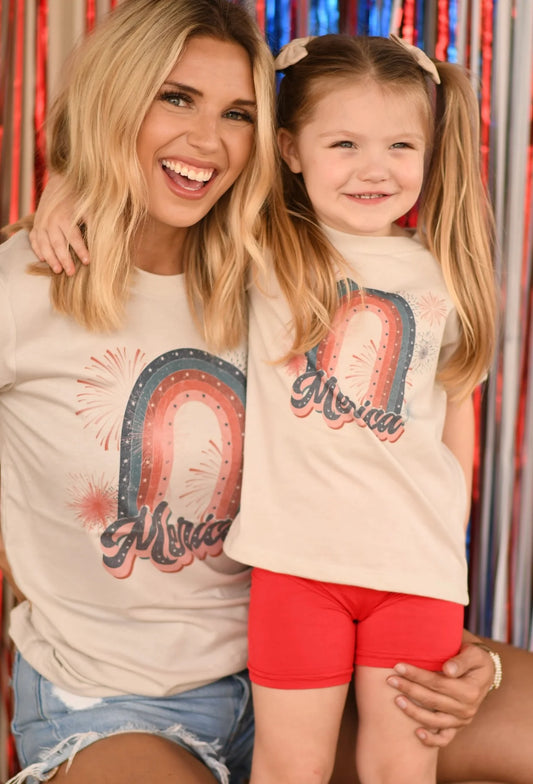 Mom+Me - Vintage Merica Rainbow