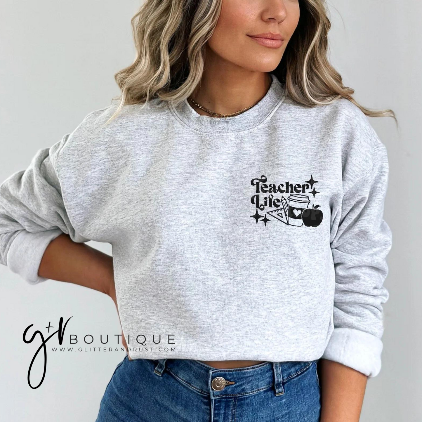 Retro Teacher Pocket Tee