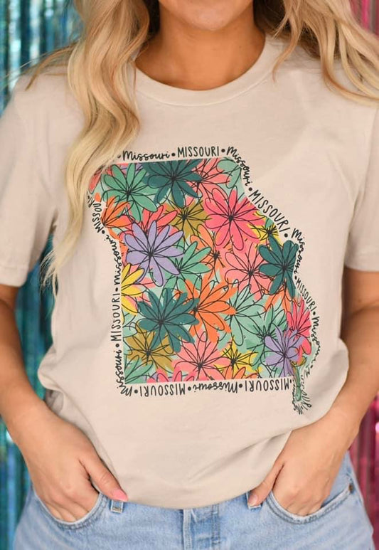 Mom+Me - Floral State Tees