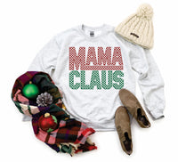 Checkered Mama Claus Sweatshirt