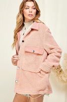 Vail Sherpa Jacket in Pink (RTS)