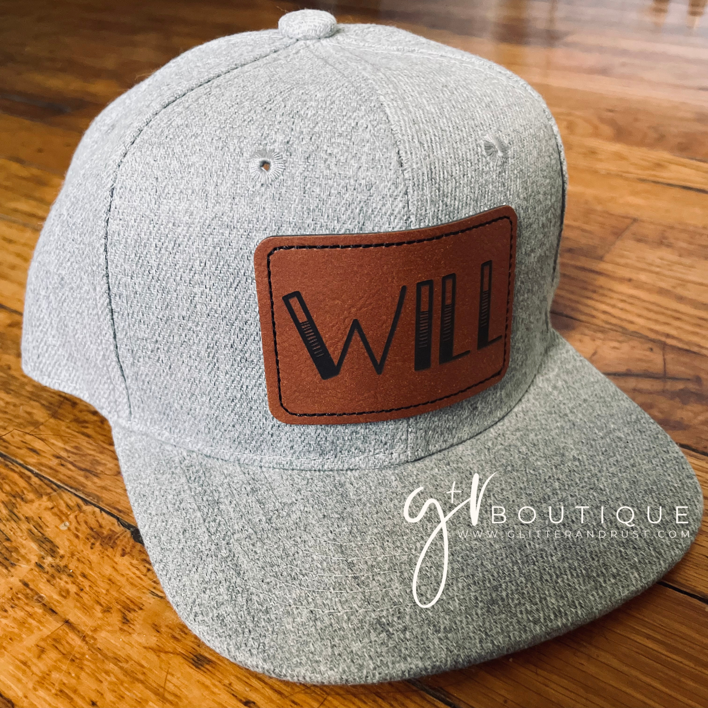 Custom Leather Patch Snapback Hats