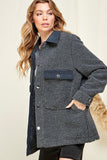Vail Sherpa Jacket in Grey (RTS)