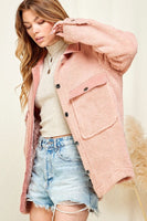 Vail Sherpa Jacket in Pink (RTS)
