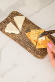 Palm Wood Cheese Board And Knife Set