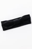 Perfect Plush Corduroy Headband In Black