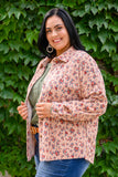 Sweet Caroline Floral & Corduroy Shacket