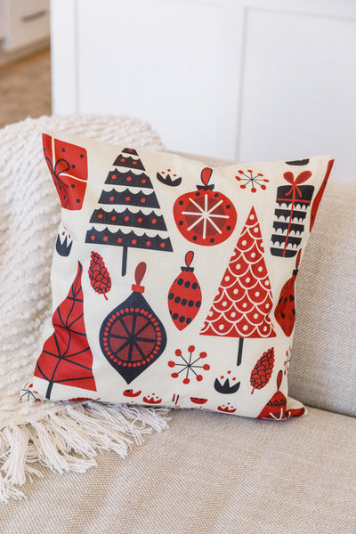 Trees & Ornaments Pillow Case