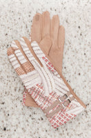 Tweedle Dee Wool Gloves in Pink