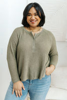 Wishful Thinking Henley In Olive
