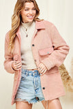 Vail Sherpa Jacket in Pink (RTS)