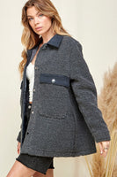 Vail Sherpa Jacket in Grey (RTS)