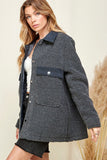 Vail Sherpa Jacket in Grey (RTS)