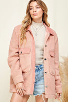 Vail Sherpa Jacket in Pink (RTS)