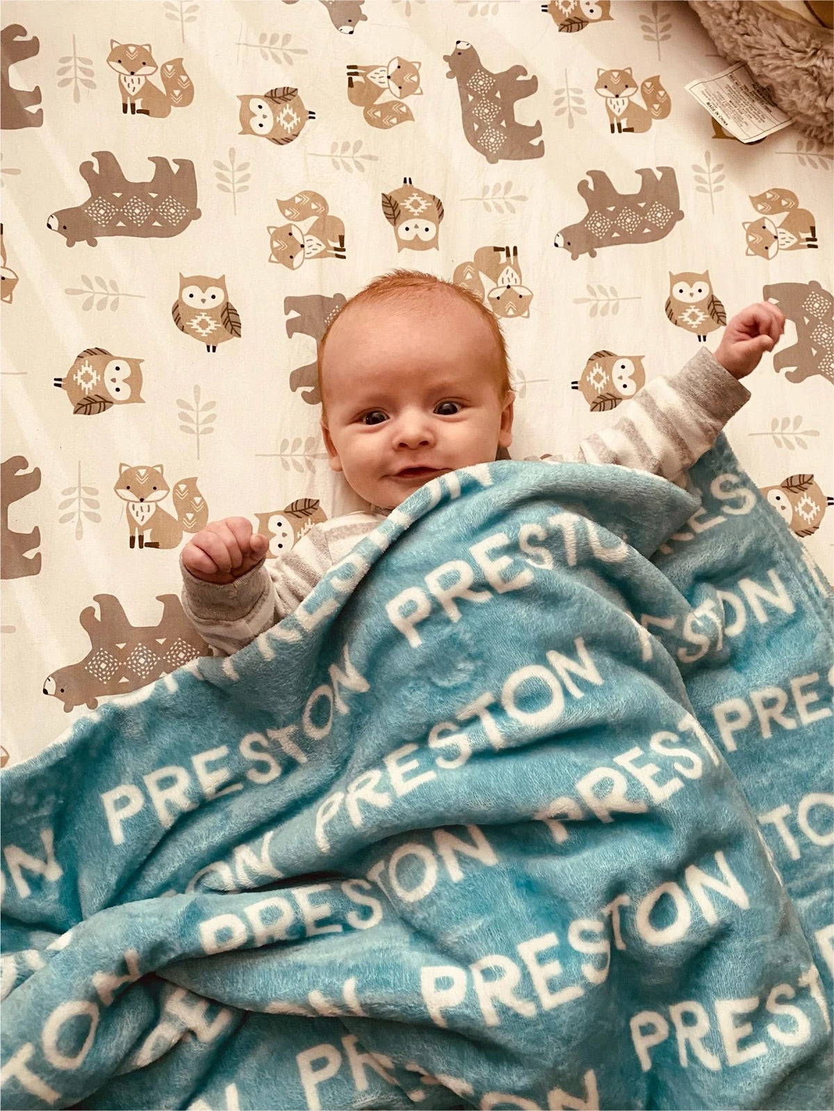 Custom Name Plush Minky Blankets