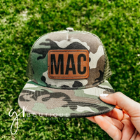 Custom Leather Patch Snapback Hats