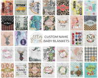 CUSTOM MINKY BLANKETS (Multiple Designs)
