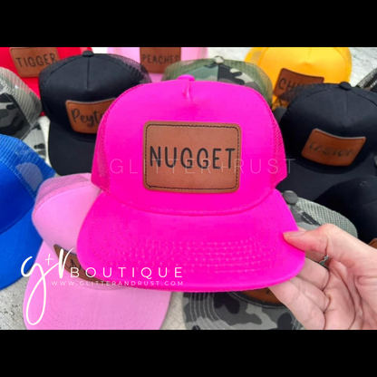 Custom Leather Patch Snapback Hats